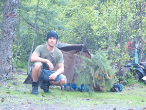 1ste bivak solo trektoch canada